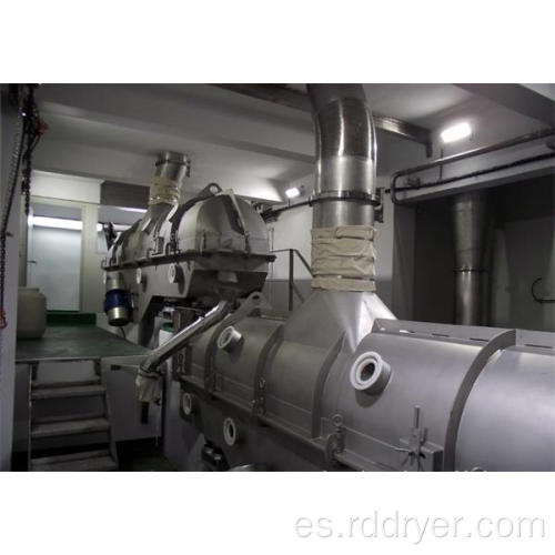 Secador de lecho fluidizado por vibración para la industria alimentaria